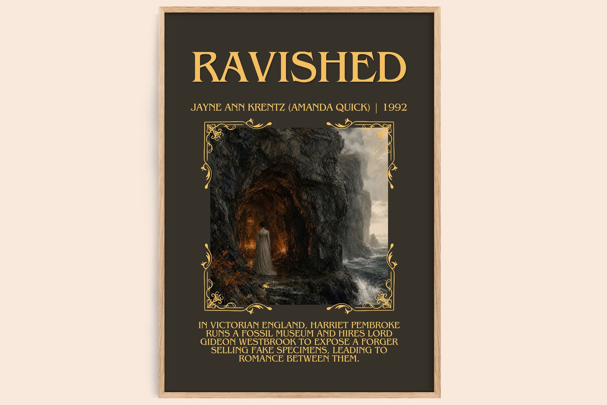 Ravished Minimalist Book Poster by Jayne Ann Krentz (Amanda Quick)