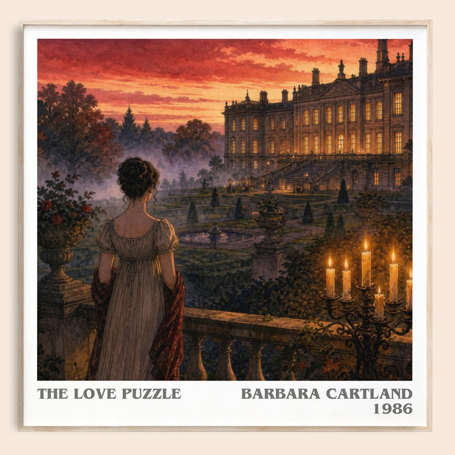 The Love Puzzle Literary Art Print by Barbara Cartland