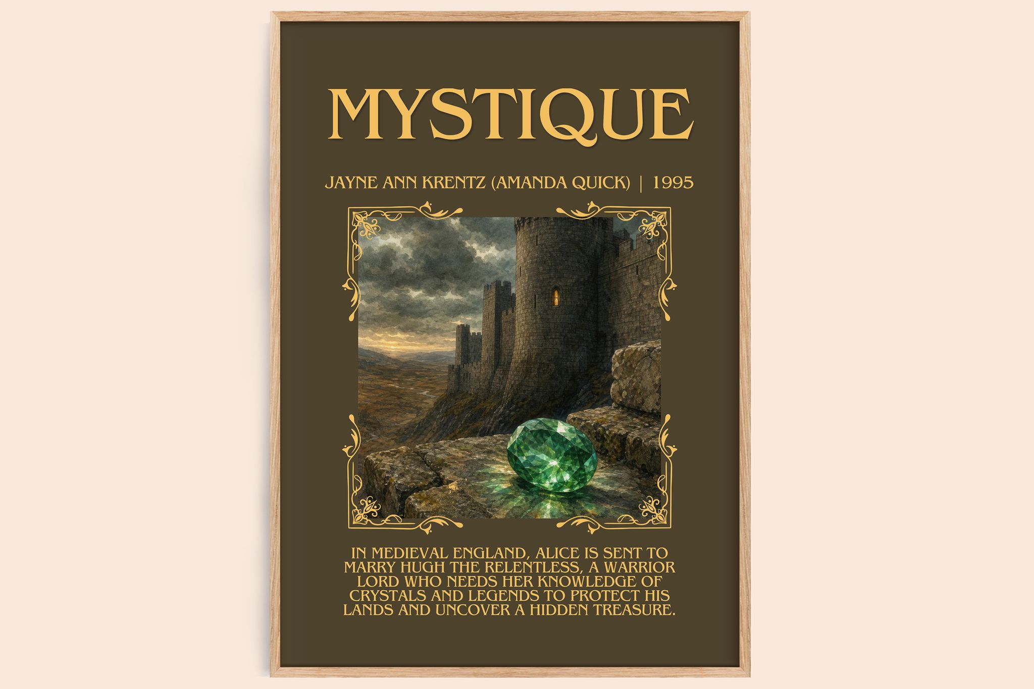 Mystique Minimalist Book Poster by Jayne Ann Krentz (Amanda Quick)