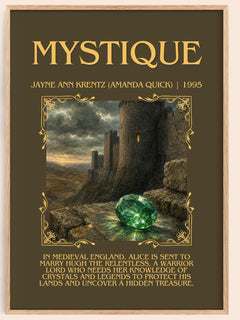 Mystique Minimalist Book Poster by Jayne Ann Krentz (Amanda Quick) – image 1
