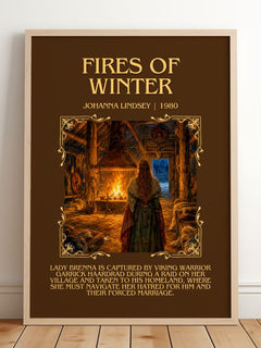 Fires of Winter Minimalist Book Poster by Johanna Lindsey – image 2