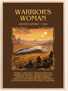Warrior's Woman Minimalist Book Poster by Johanna Lindsey – image 1