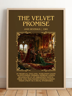 The Velvet Promise Minimalist Book Poster by Jude Deveraux – image 2