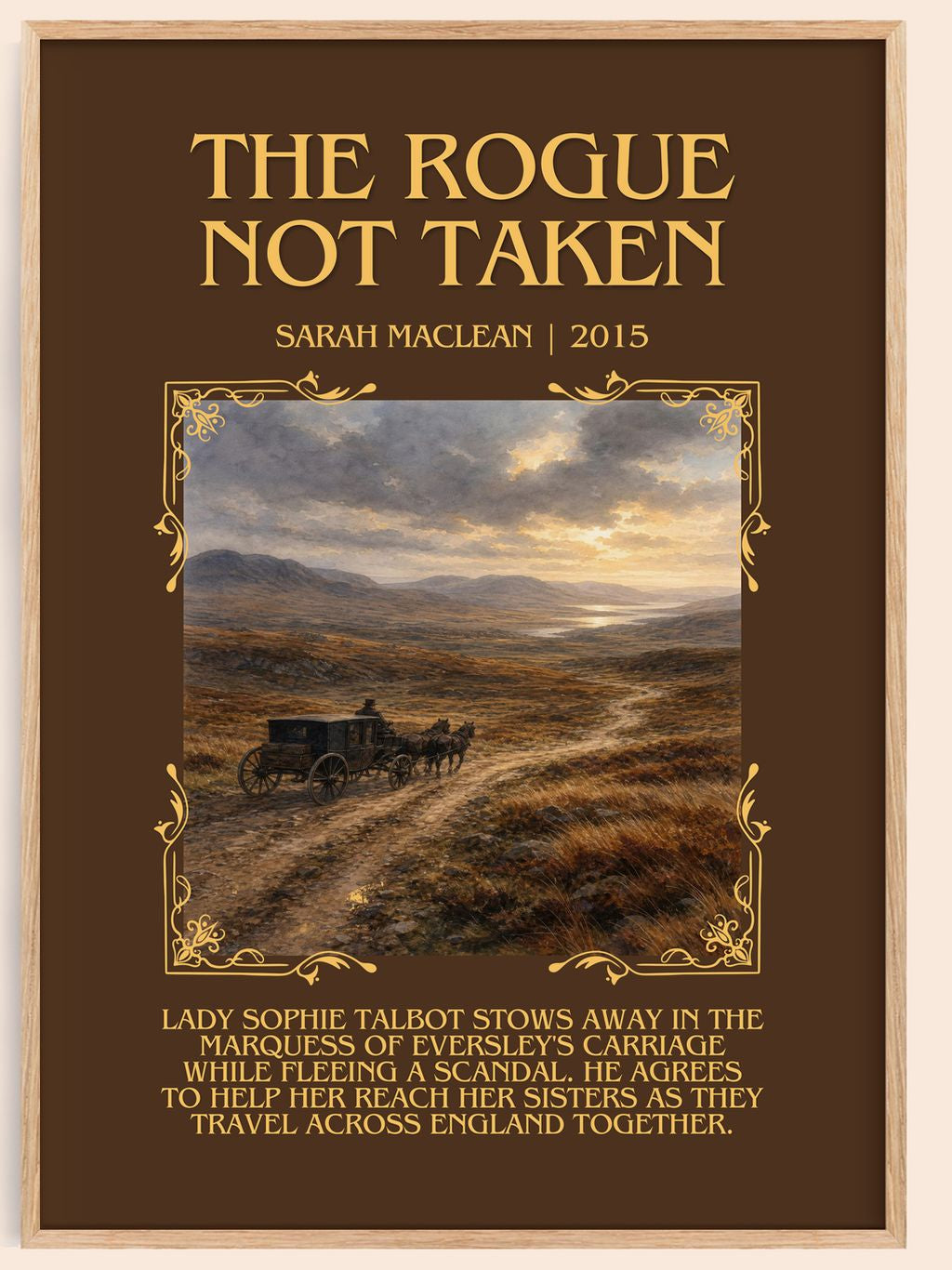The Rogue Not Taken Minimalist Book Poster by Sarah MacLean – book poster