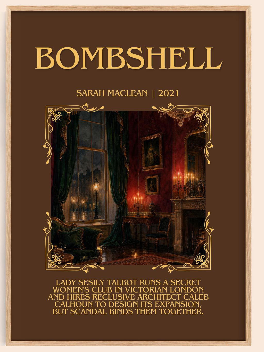 Bombshell Minimalist Book Poster by Sarah MacLean – book poster