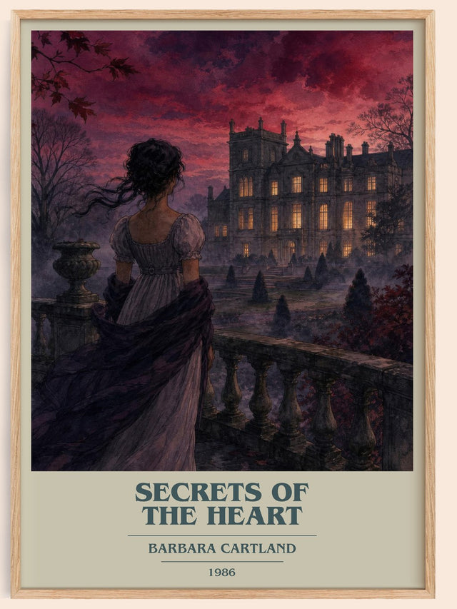 Secrets Of The Heart Book Cover Poster by Barbara Cartland