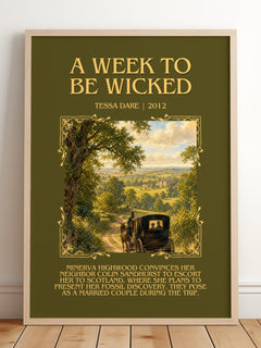 A Week to Be Wicked Minimalist Book Poster by Tessa Dare – image 2