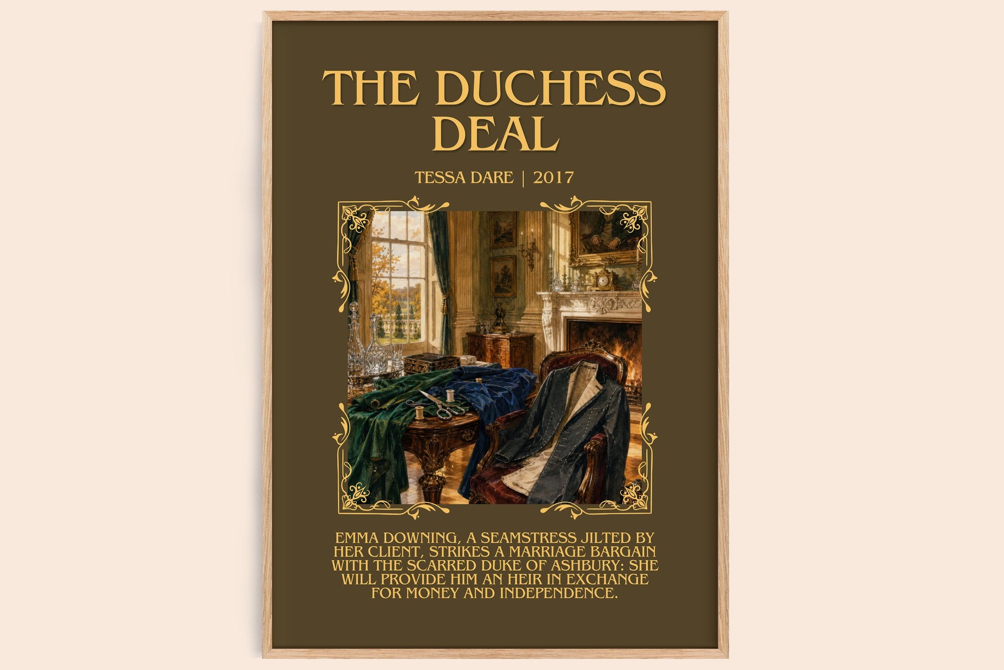 The Duchess Deal Minimalist Book Poster by Tessa Dare