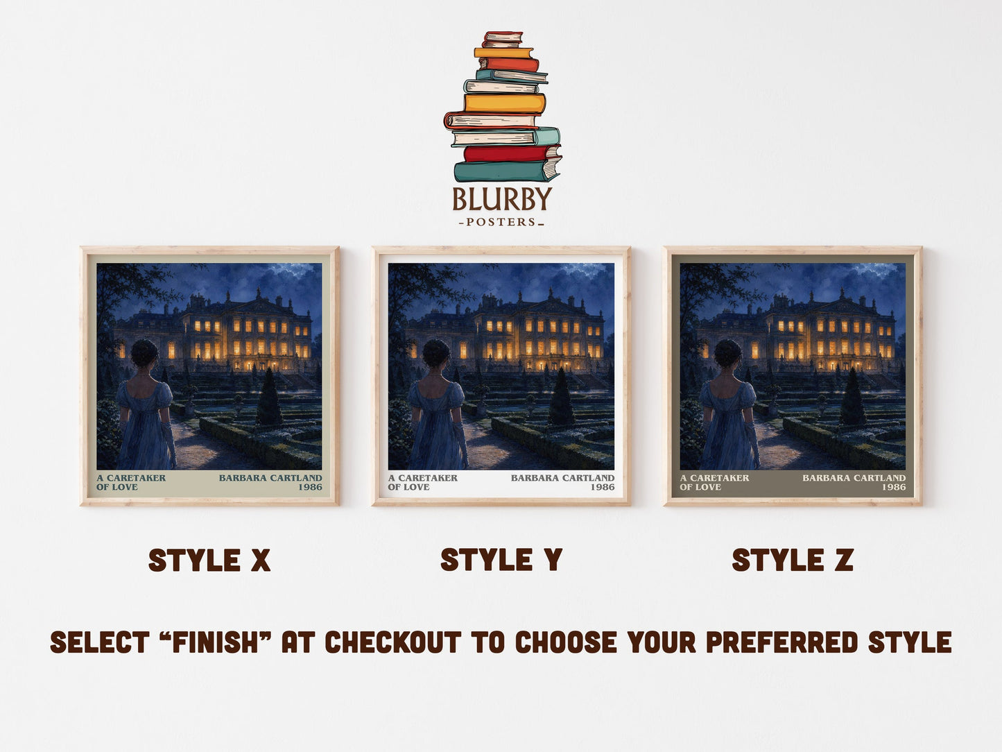 A Caretaker Of Love literary print in frame leaning in hallway – romance wall art