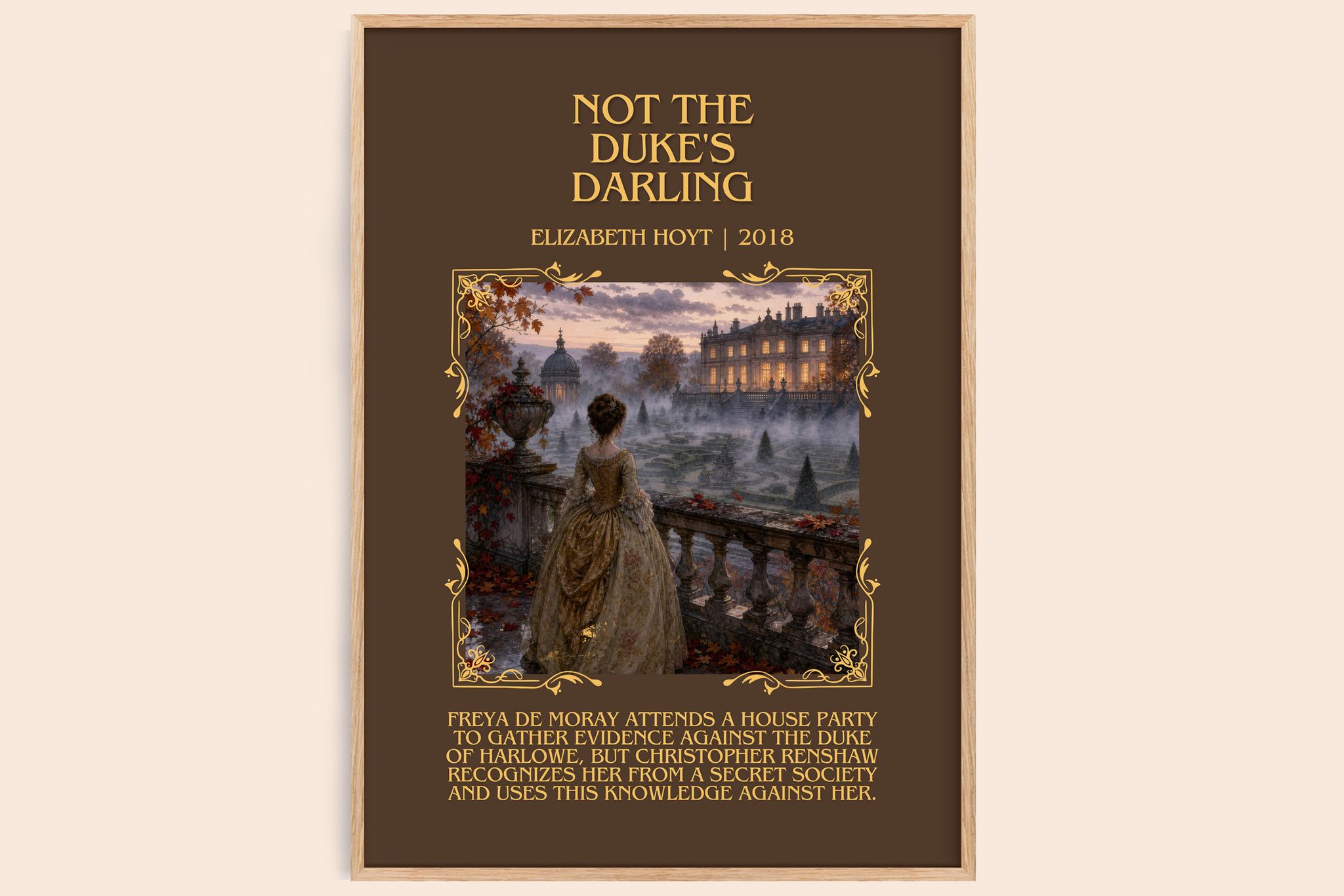 Not the Duke's Darling Minimalist Book Poster by Elizabeth Hoyt