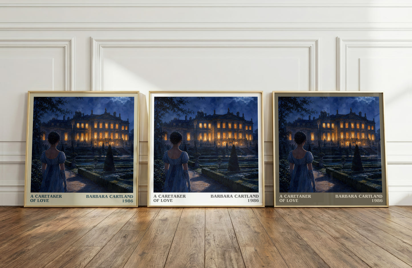 A Caretaker Of Love literary art print colour and style options – Barbara Cartland book art