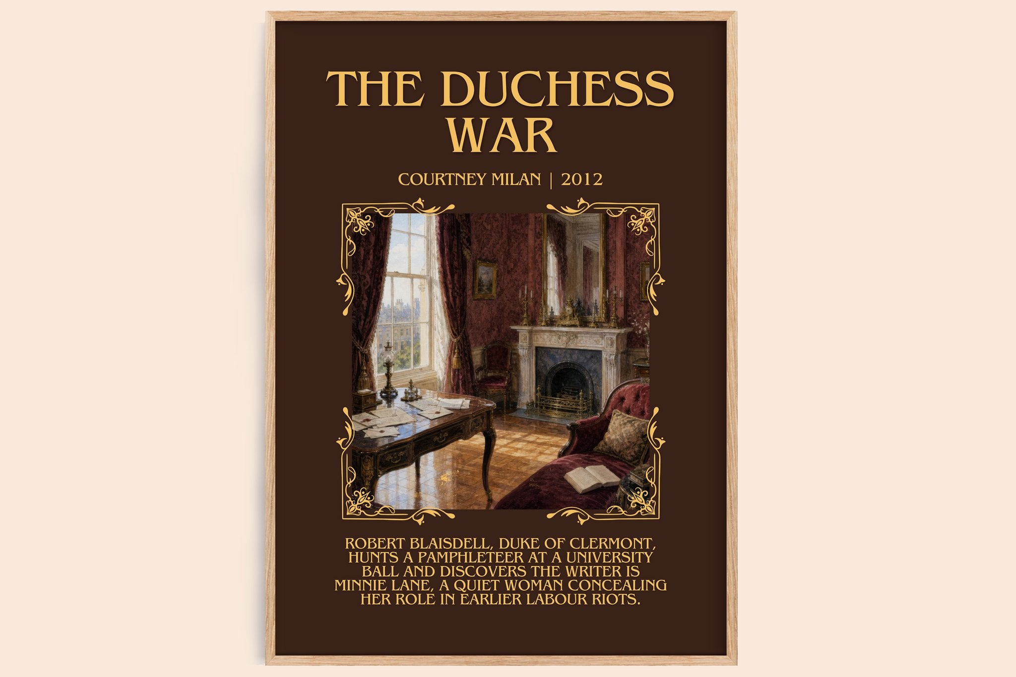 The Duchess War Minimalist Book Poster by Courtney Milan