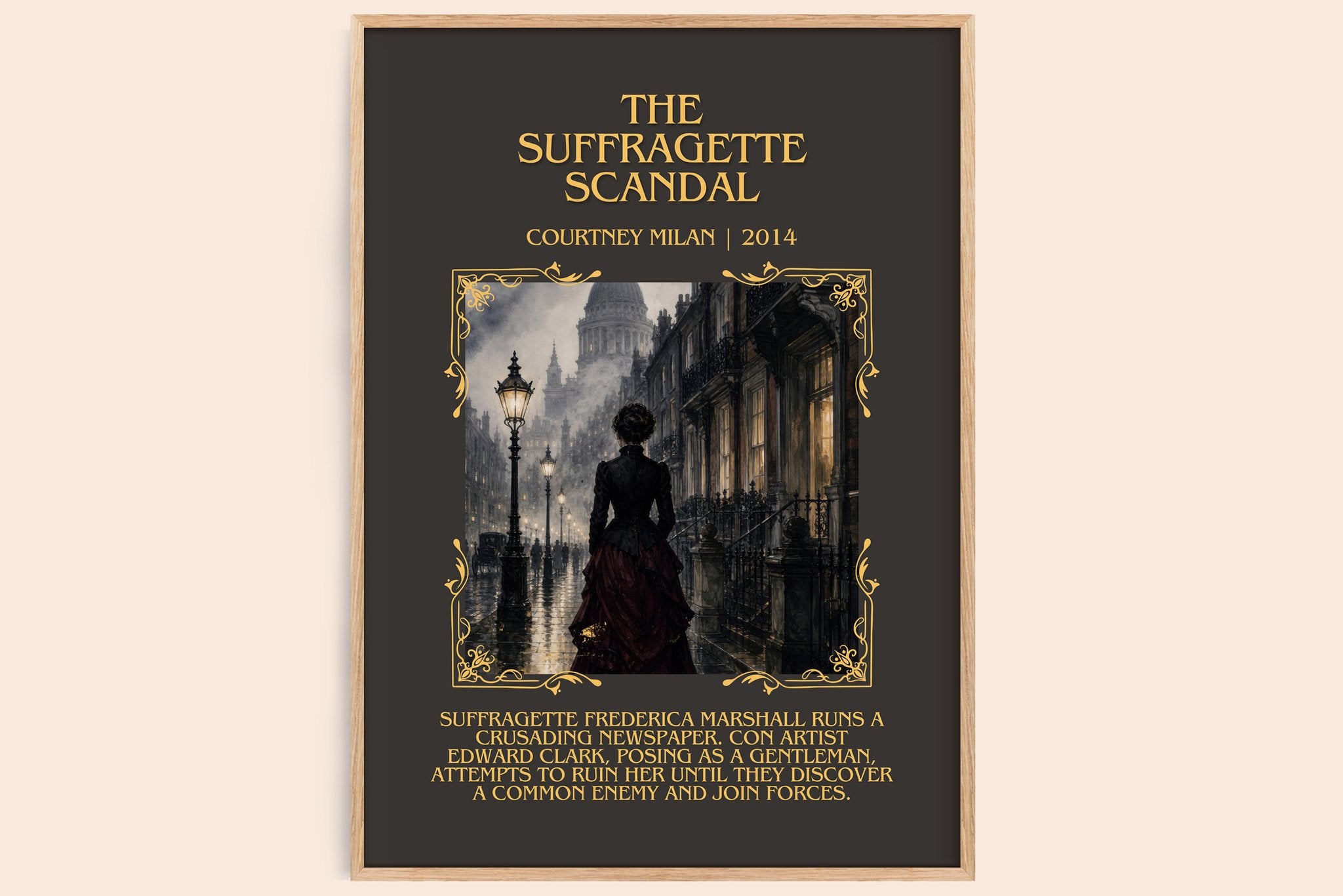 The Suffragette Scandal Minimalist Book Poster by Courtney Milan