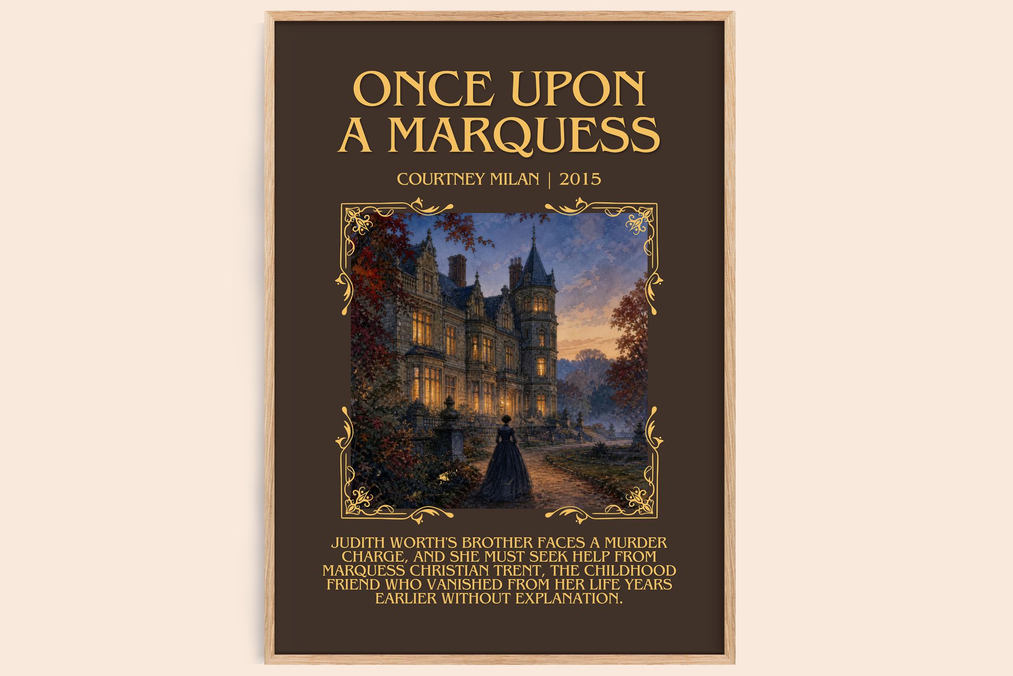 Once Upon a Marquess Minimalist Book Poster by Courtney Milan