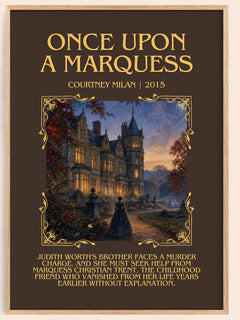 Once Upon a Marquess Minimalist Book Poster by Courtney Milan – image 1