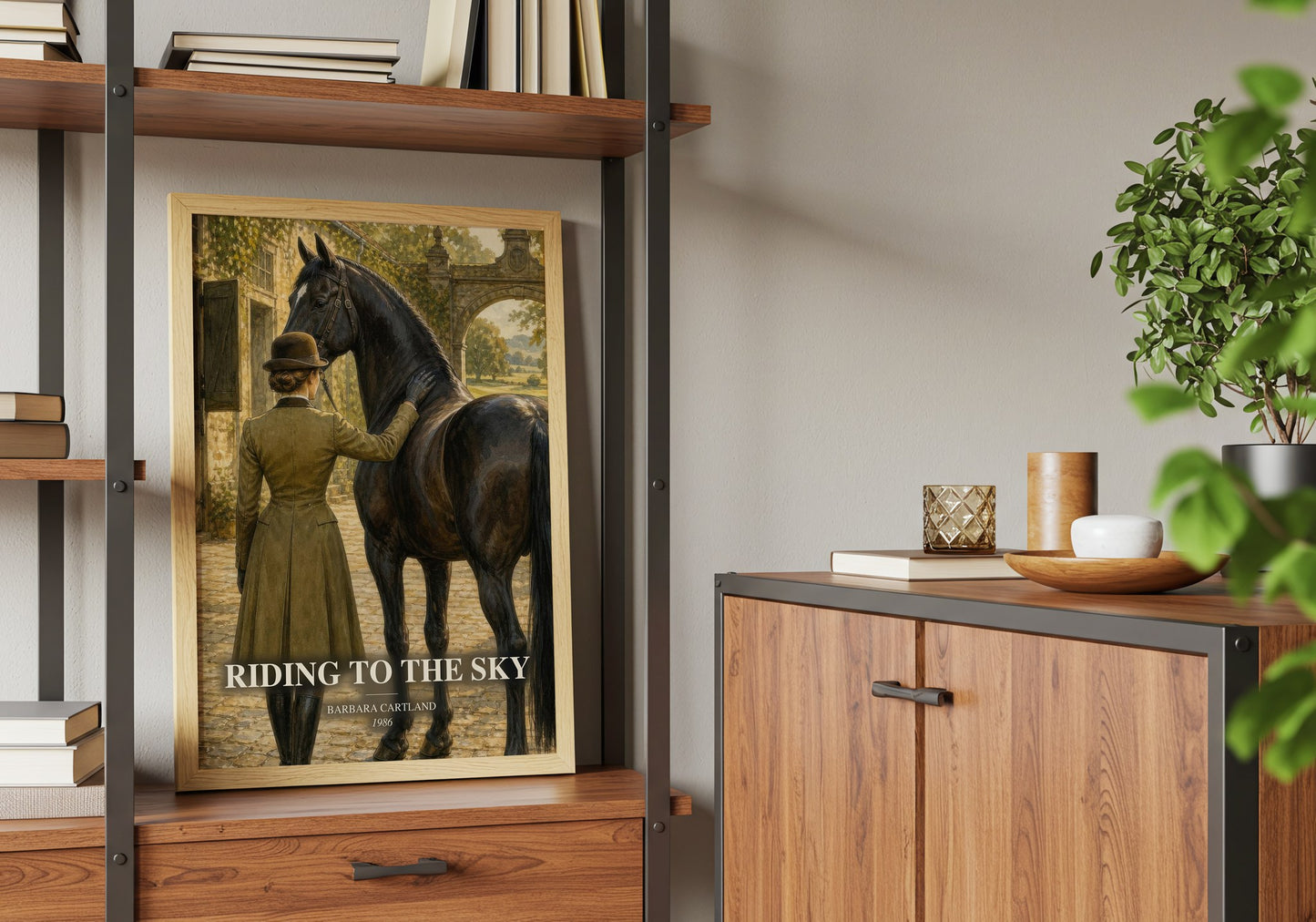 Riding To The Sky book watercolour illustration paper finish options – matte satin gloss