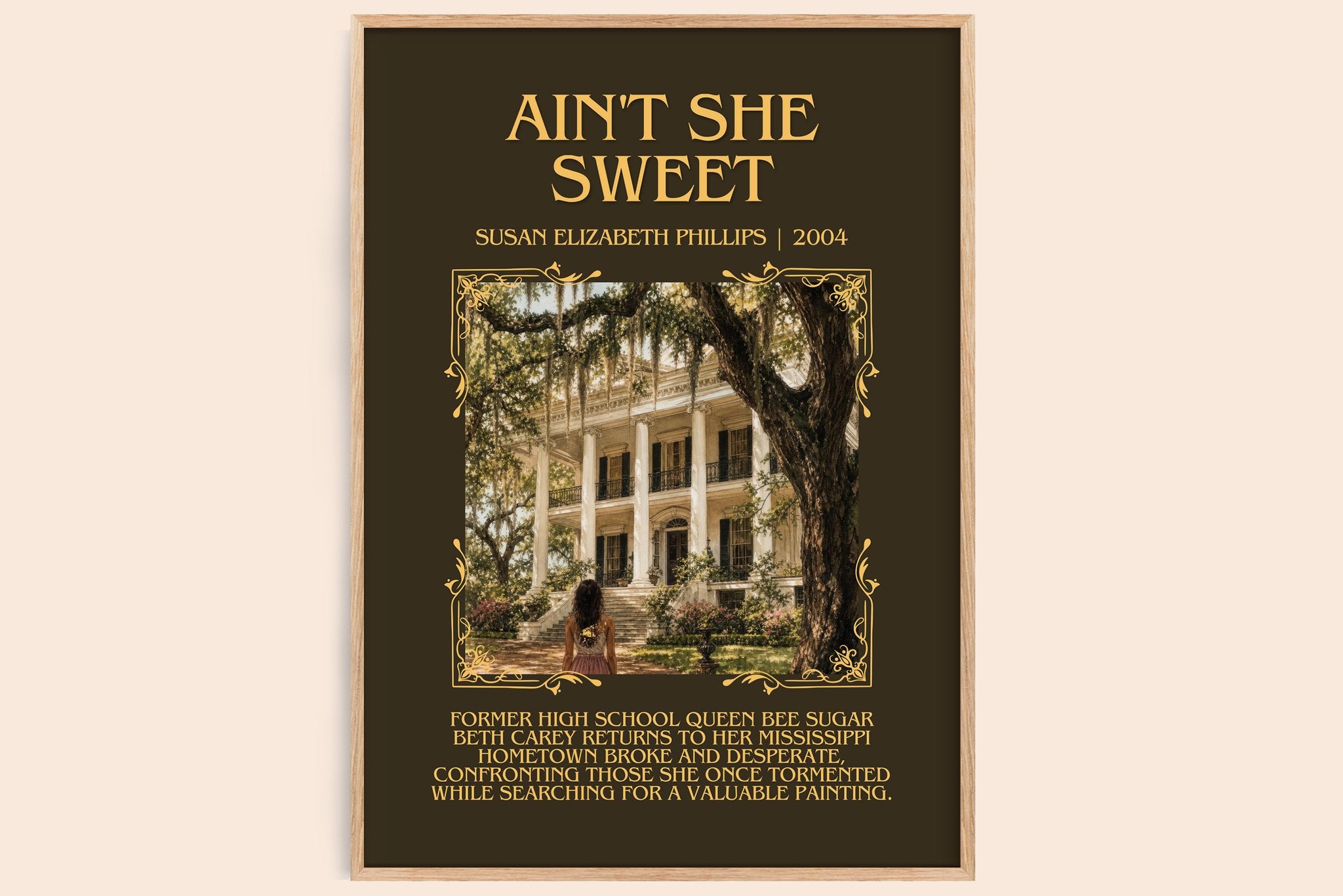 Ain't She Sweet Minimalist Book Poster by Susan Elizabeth Phillips