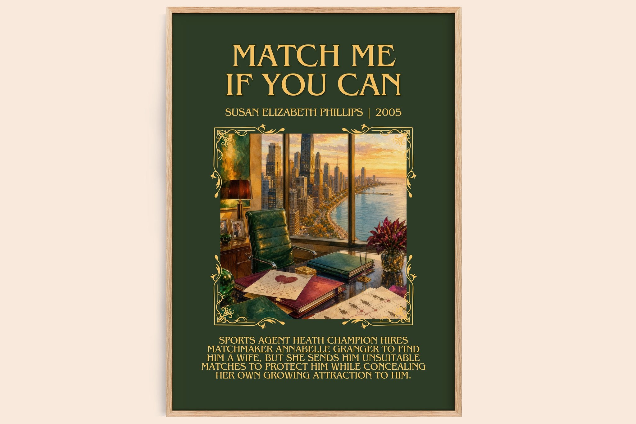 Match Me If You Can Minimalist Book Poster by Susan Elizabeth Phillips