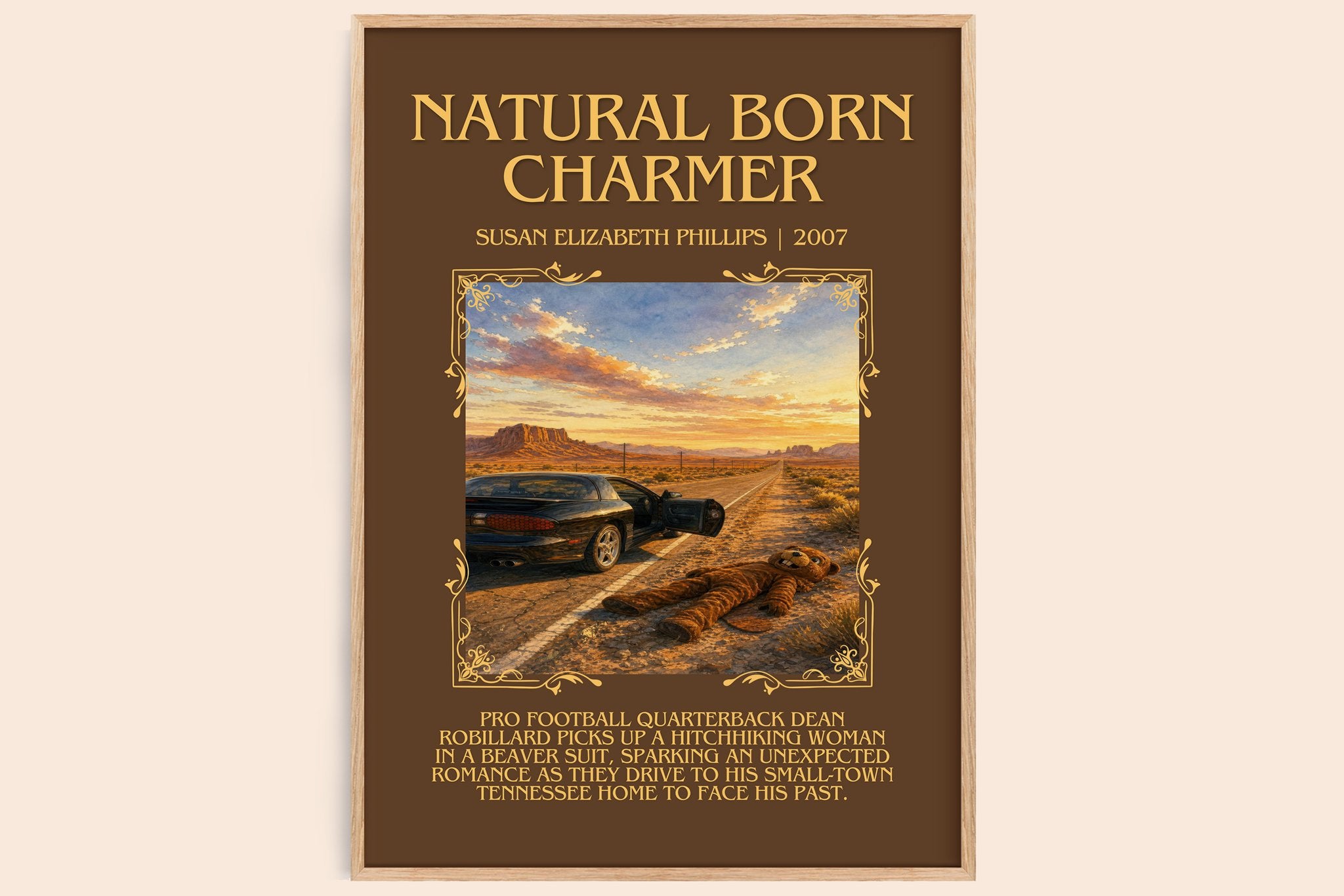 Natural Born Charmer Minimalist Book Poster by S. Phillips