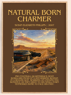 Natural Born Charmer Minimalist Book Poster by S. Phillips – image 1