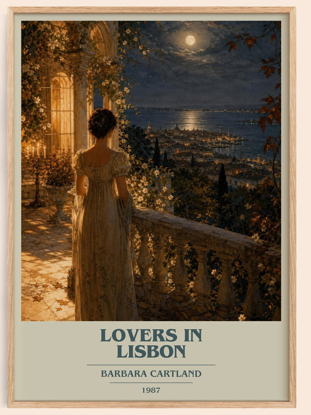 Lovers In Lisbon Book Cover Poster by Barbara Cartland