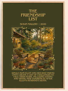 The Friendship List Minimalist Book Poster by Susan Mallery – image 1