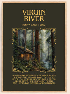 Virgin River Minimalist Book Poster by Robyn Carr – image 1