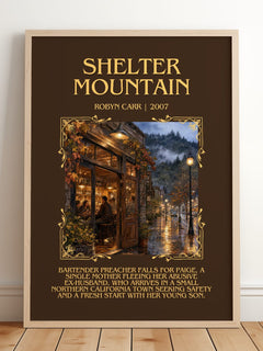 Shelter Mountain Minimalist Book Poster by Robyn Carr – image 2
