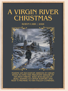 A Virgin River Christmas Minimalist Book Poster by Robyn Carr – image 1