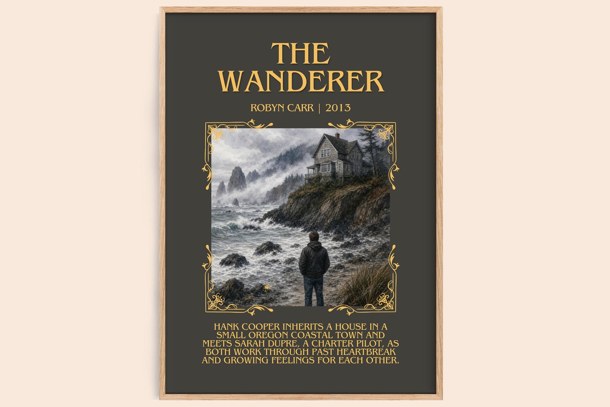 The Wanderer Minimalist Book Poster by Robyn Carr