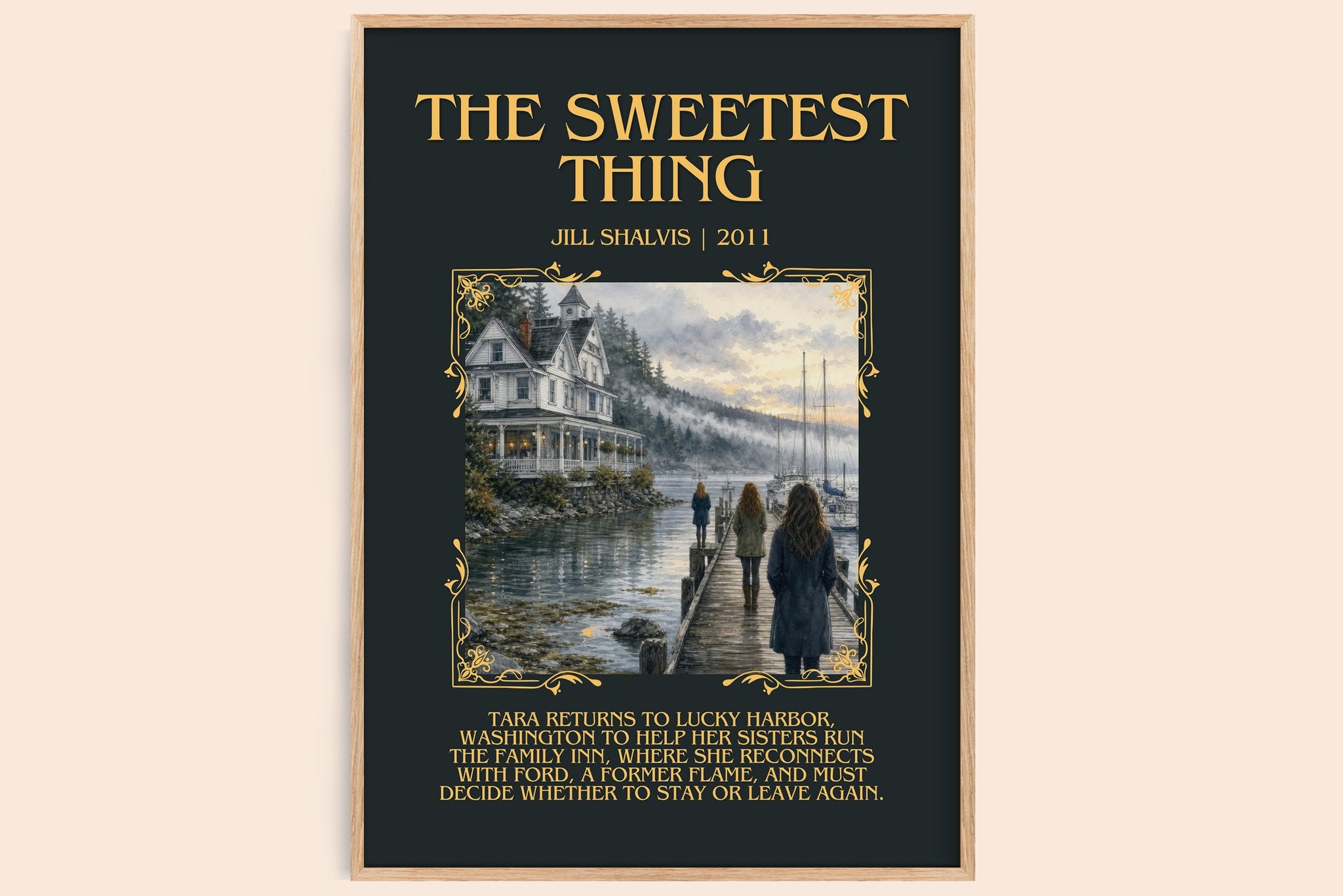 The Sweetest Thing Minimalist Book Poster by Jill Shalvis