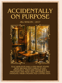 Accidentally on Purpose Minimalist Book Poster by Jill Shalvis – image 1