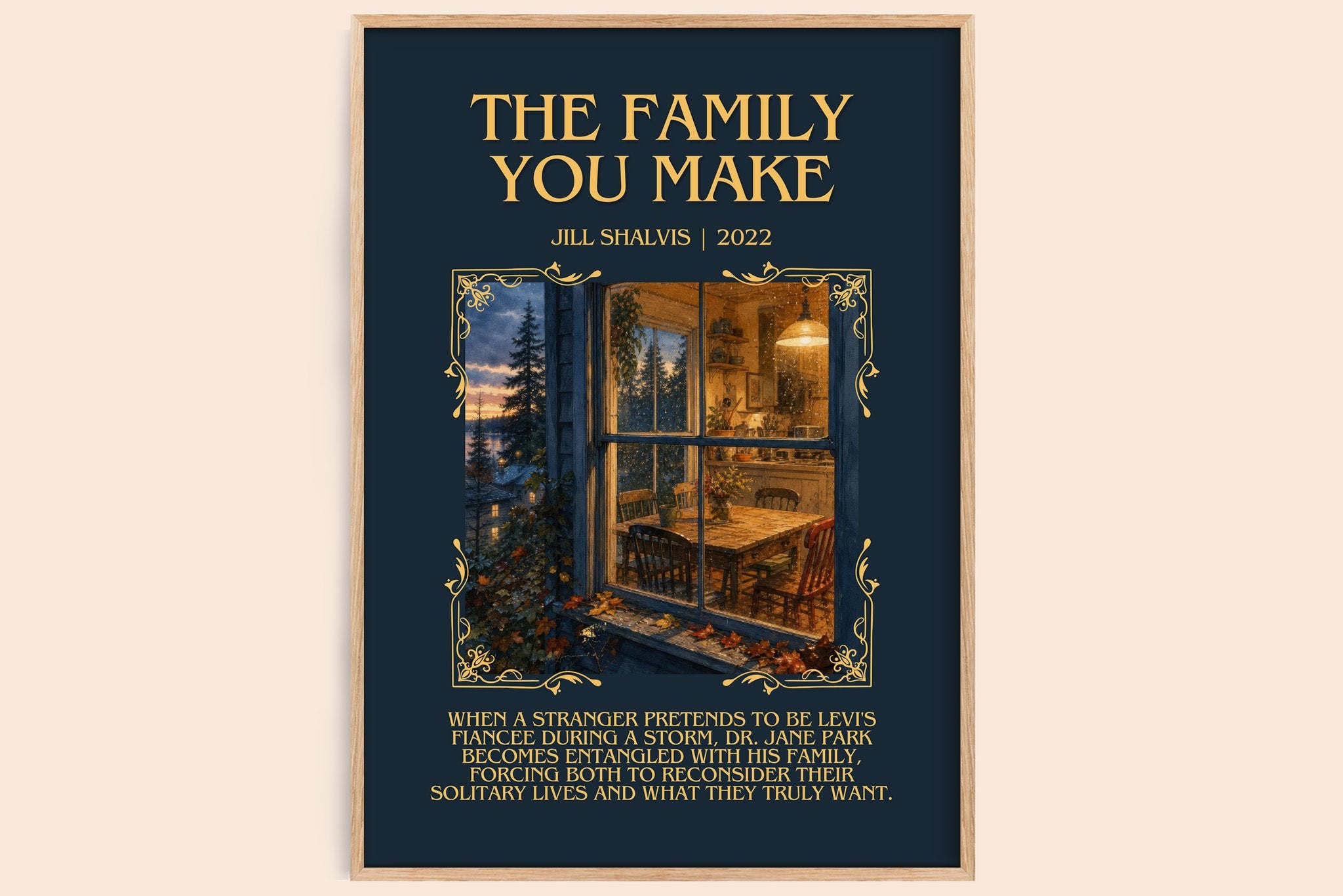 The Family You Make Minimalist Book Poster by Jill Shalvis