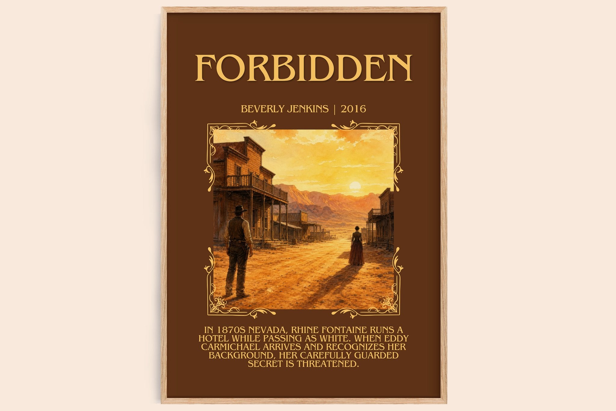 Forbidden Minimalist Book Poster by Beverly Jenkins