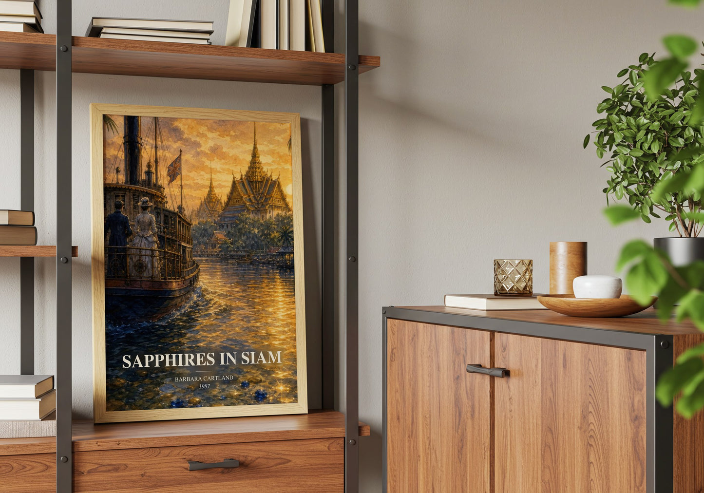 Sapphires In Siam book watercolour illustration paper finish options – matte satin gloss