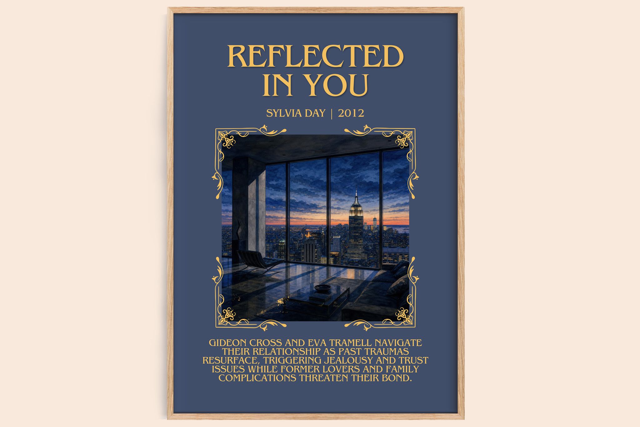 Reflected in You Minimalist Book Poster by Sylvia Day