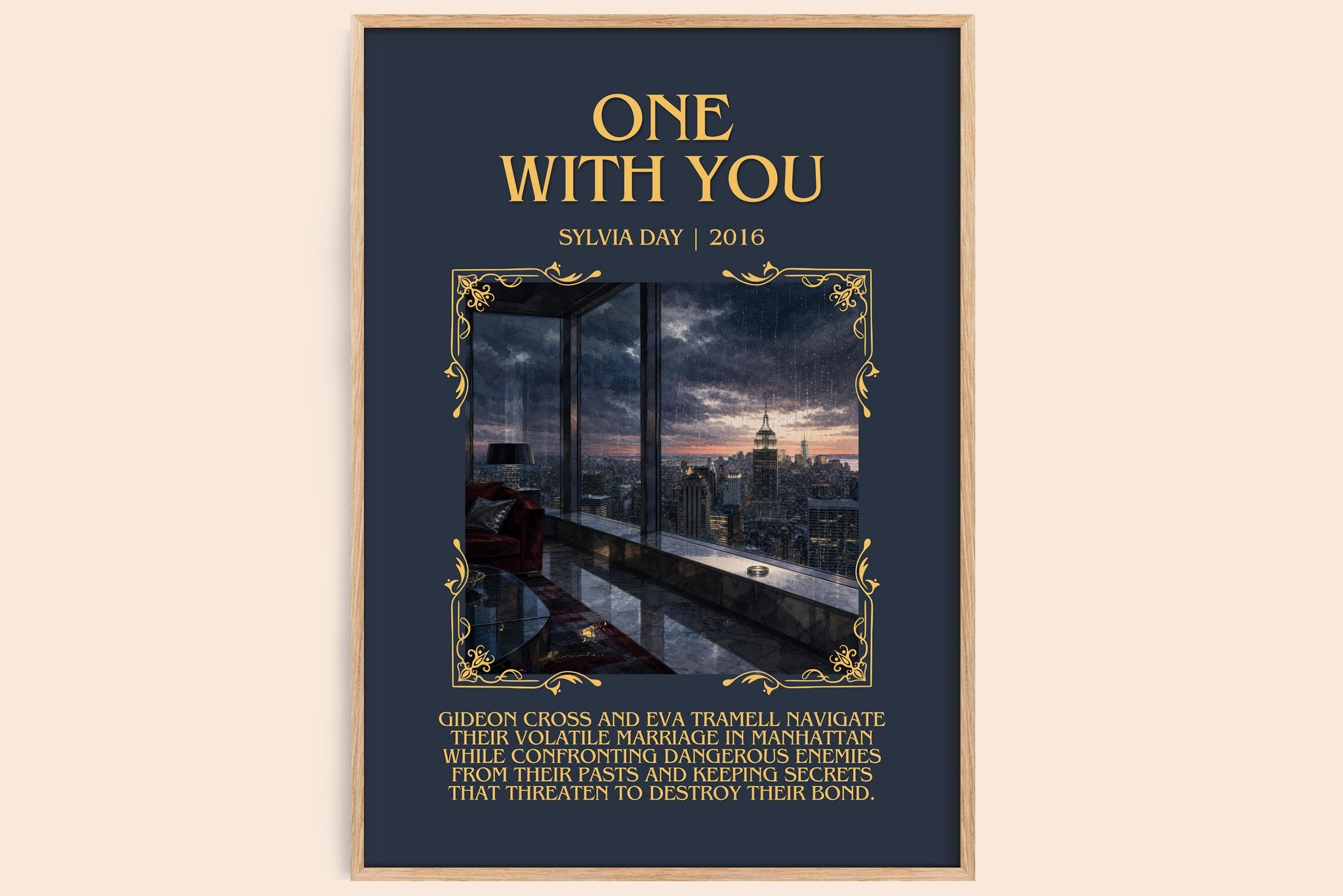 One with You Minimalist Book Poster by Sylvia Day