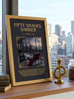 Fifty Shades Darker Minimalist Book Poster by E. L. James – image 3