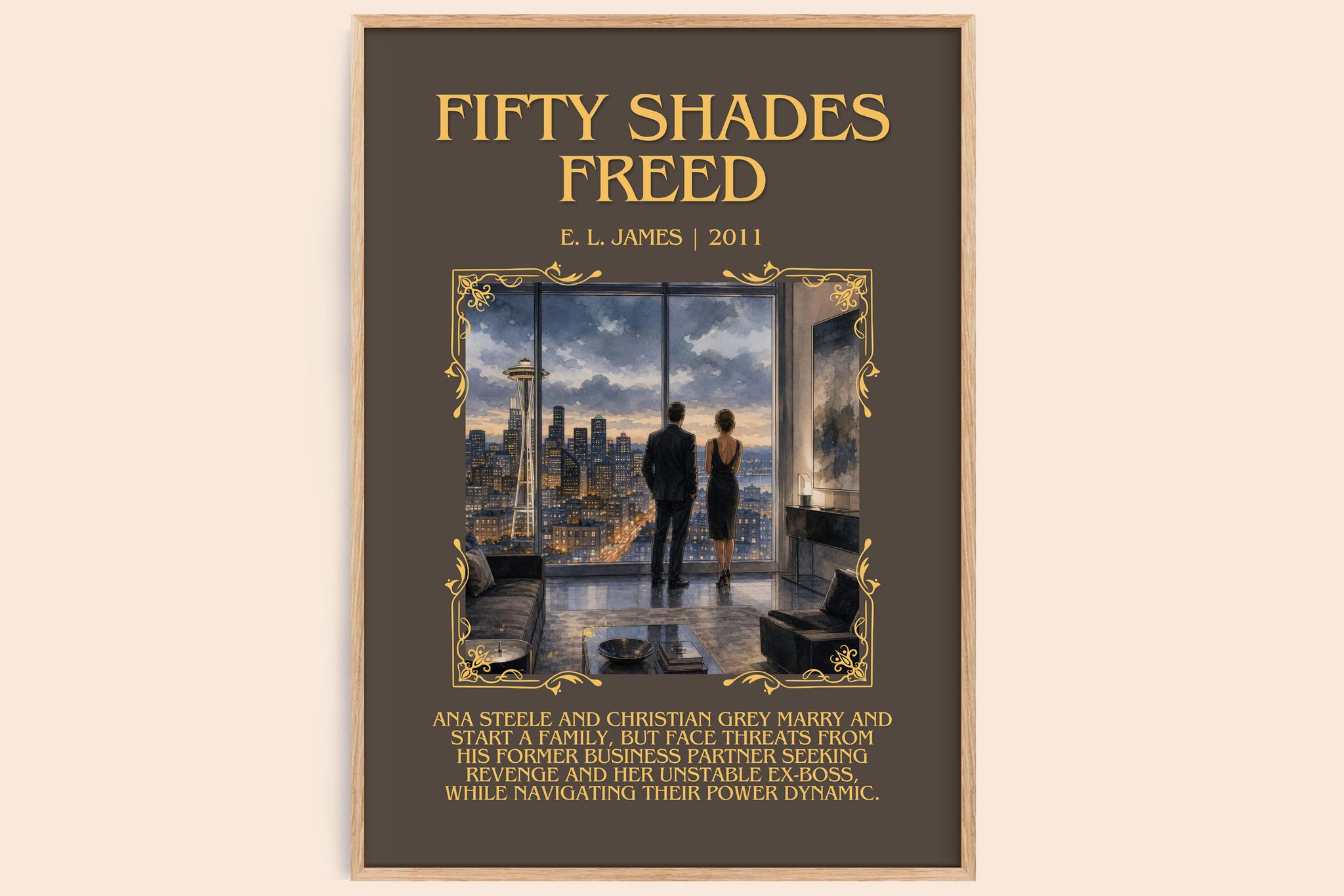 Fifty Shades Freed Minimalist Book Poster by E. L. James