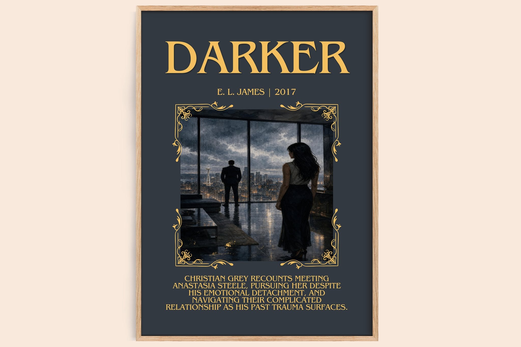Darker Minimalist Book Poster by E. L. James