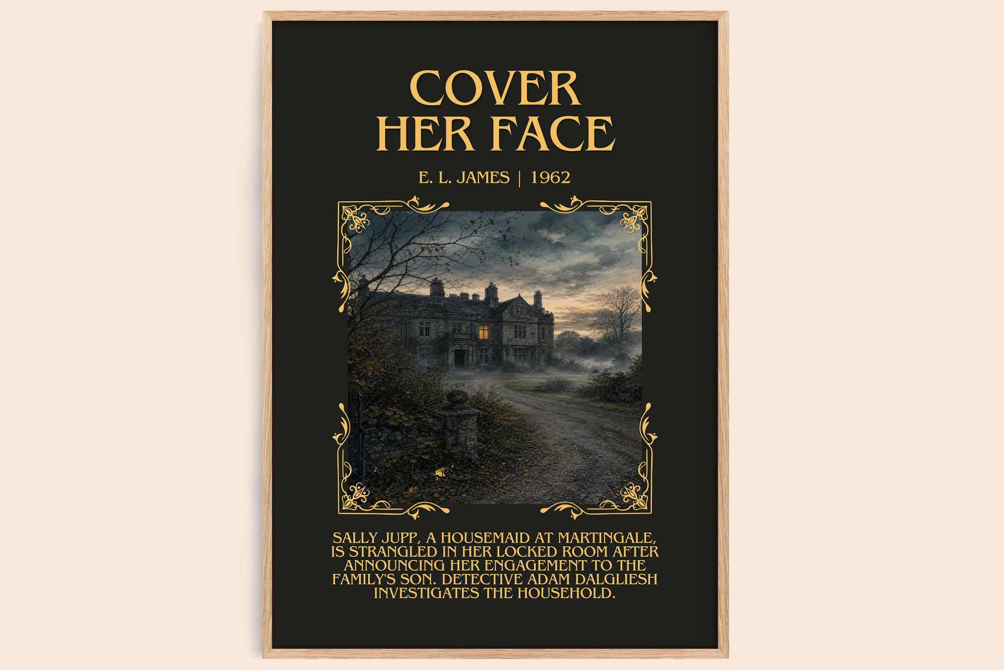 Cover Her Face Minimalist Book Poster by E. L. James