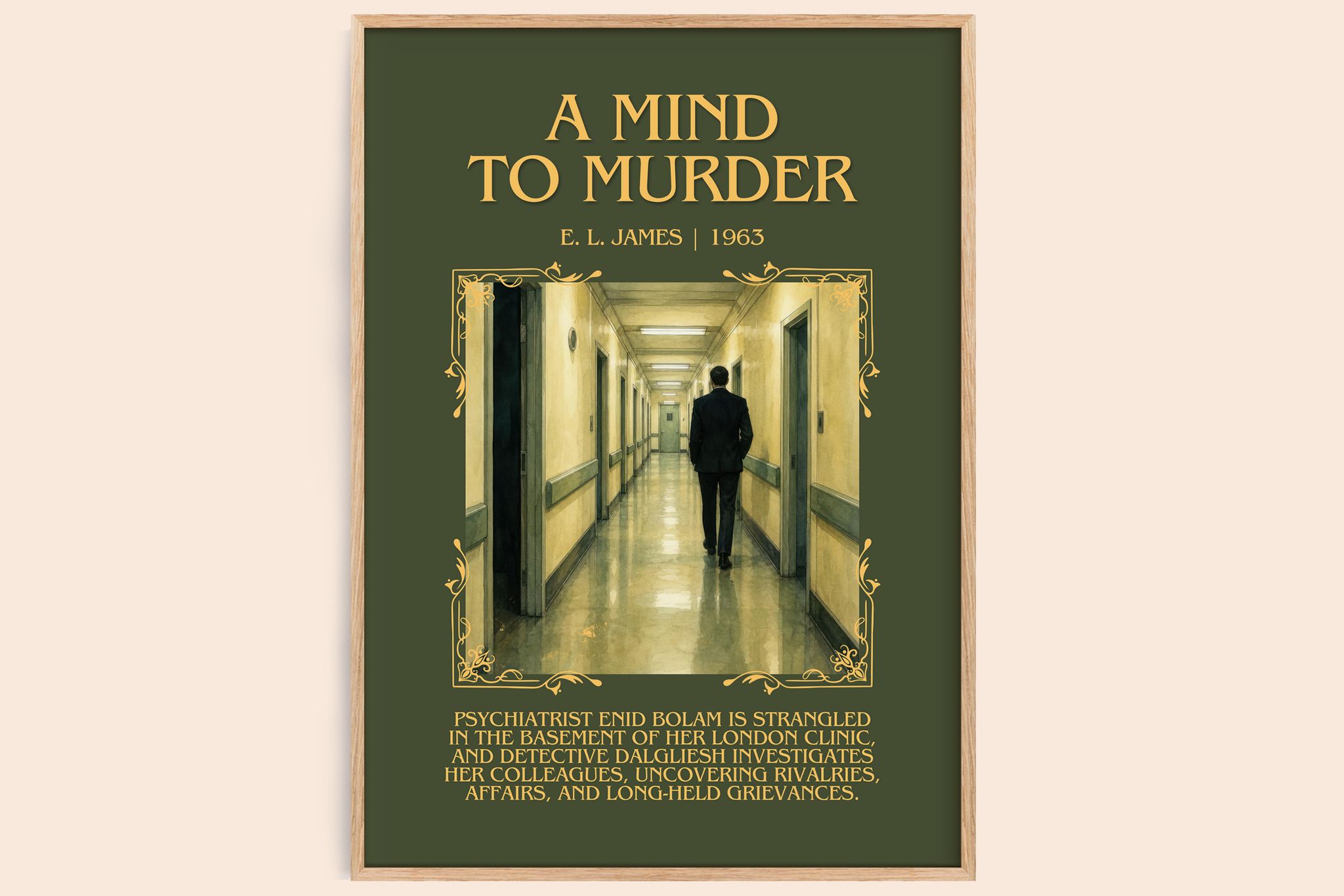 A Mind to Murder Minimalist Book Poster by E. L. James