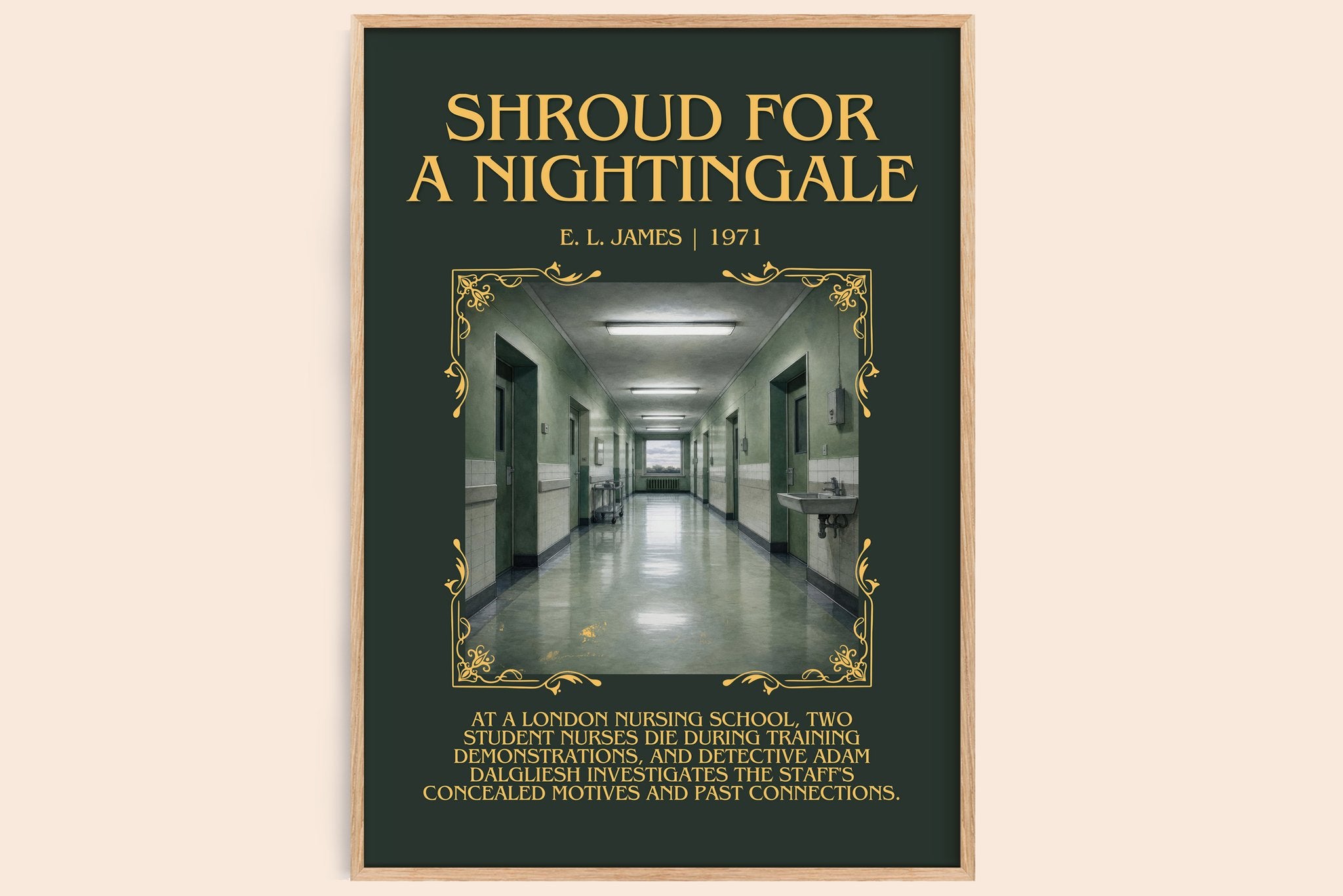 Shroud for a Nightingale Minimalist Book Poster by E. L. James