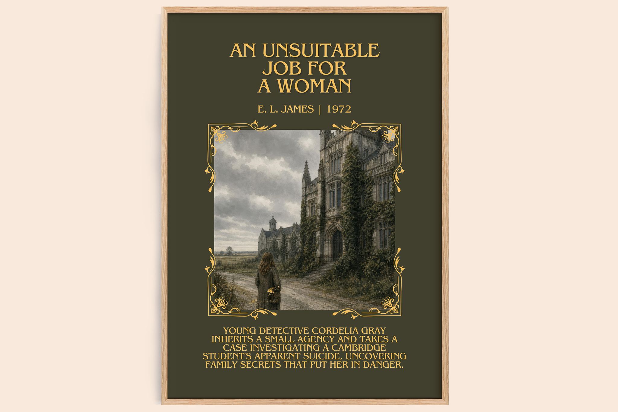 An Unsuitable Job for a Woman Minimalist Book Poster by E. L. James