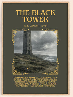 The Black Tower Minimalist Book Poster by E. L. James – image 1