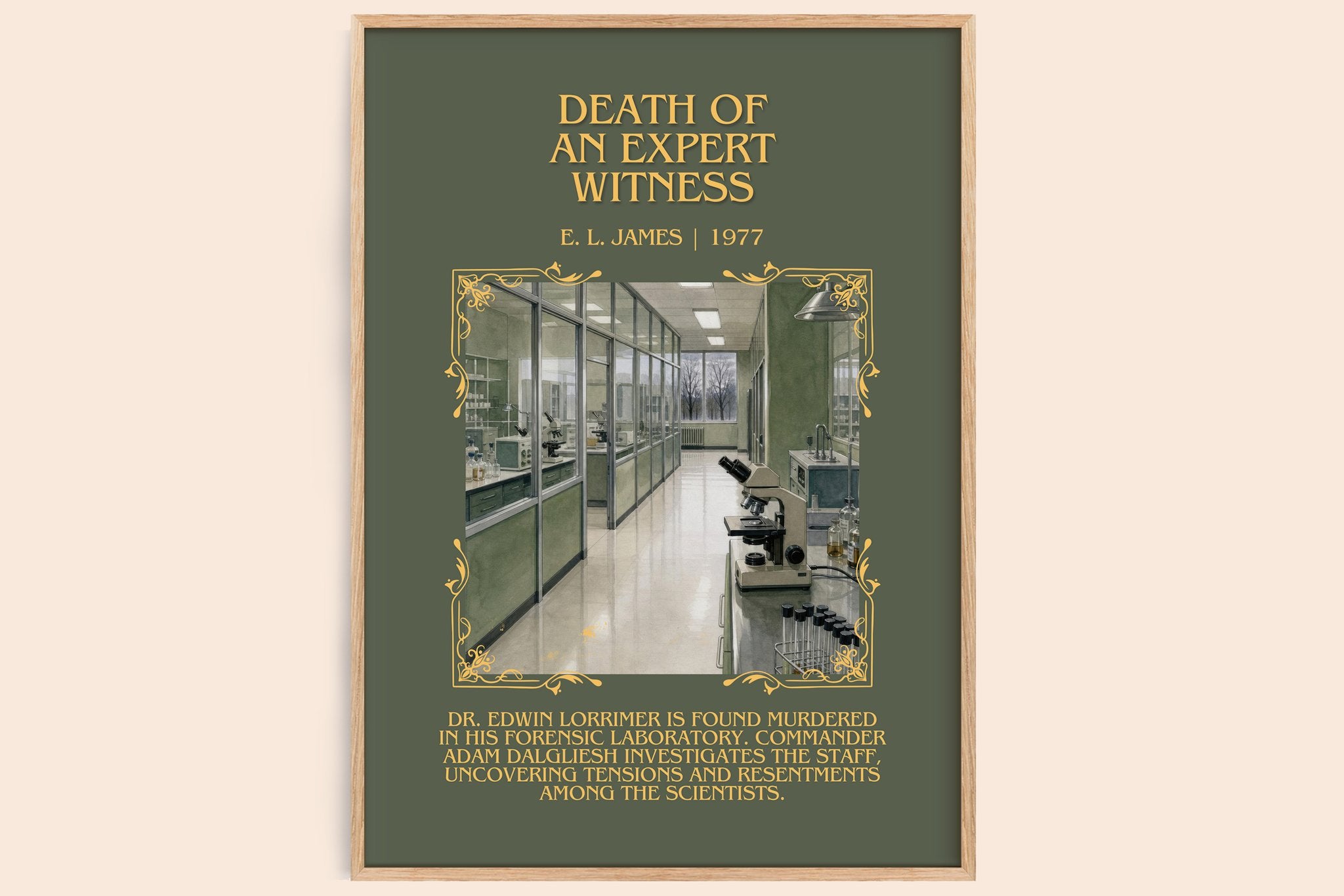 Death of an Expert Witness Minimalist Book Poster by E. L. James