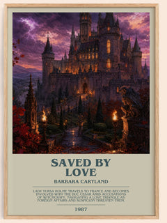Saved By Love Bookish Wall Art by Barbara Cartland – image 1