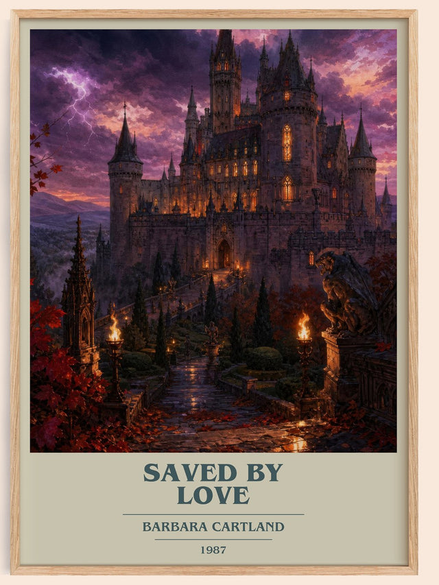 Saved By Love Book Cover Poster by Barbara Cartland