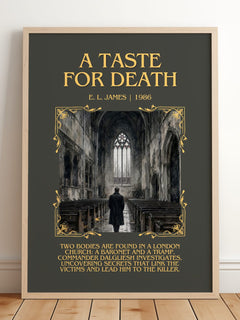A Taste for Death Minimalist Book Poster by E. L. James – image 2