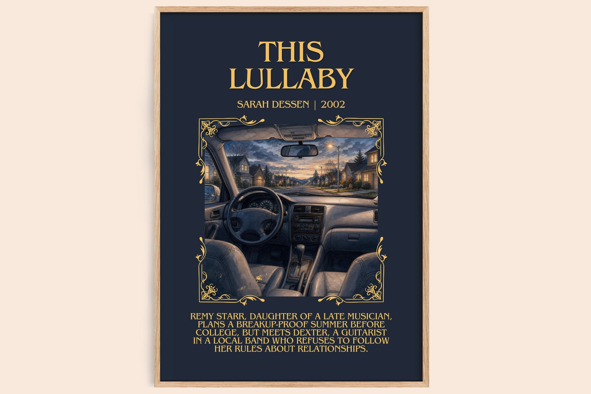 This Lullaby Minimalist Book Poster by Sarah Dessen